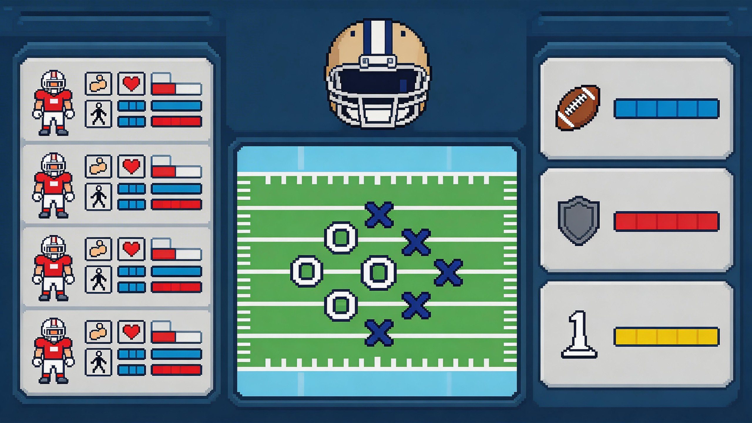 Retro Bowl team management